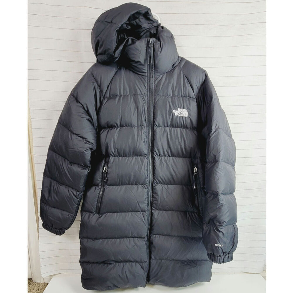 TNF Hydrenalite Water Repellent 600 Fill Power Down Jacket in Black, sz Medium